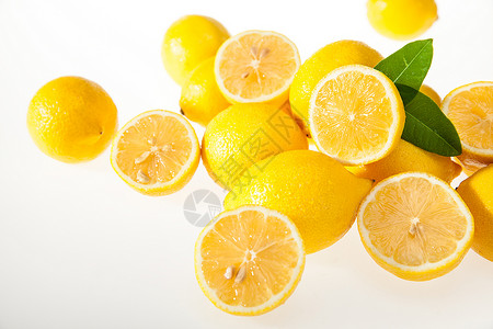 苹果柠檬绿色彩斑斓的水果背景