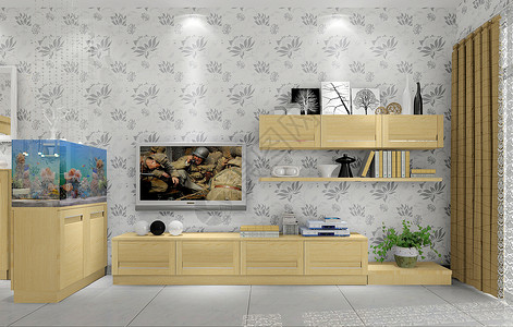 现代简约家装客厅电视背景墙高清图片
