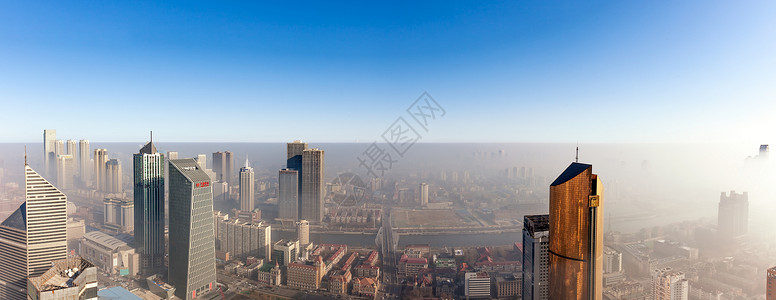 海信大厦雾霾背景