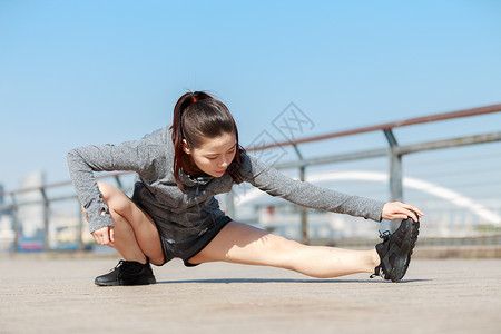 美女户外运动背景图片