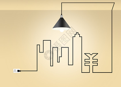 电源符号城市投资设计图片