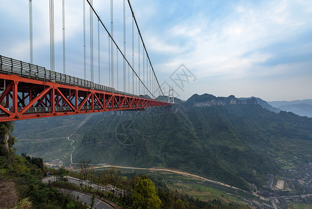 矮寨大桥矮寨盘山公路高清图片