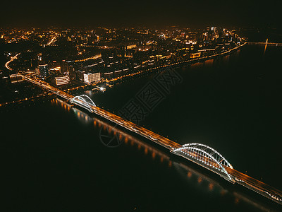 城市桥梁夜景高清图片