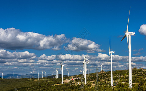 风电产业风车背景