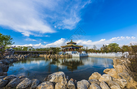 枯山水庭院山水庭院背景