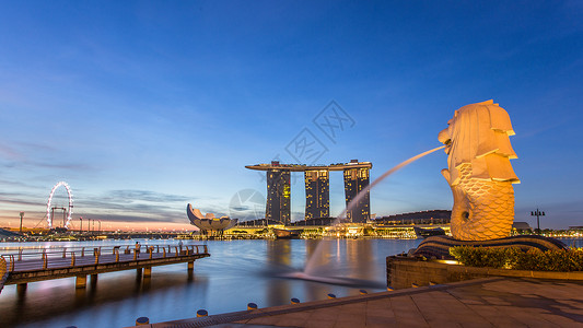 新加坡捷运滨海湾背景