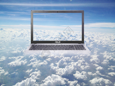 电脑云世界背景图片