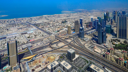迪拜城市迪拜建筑背景