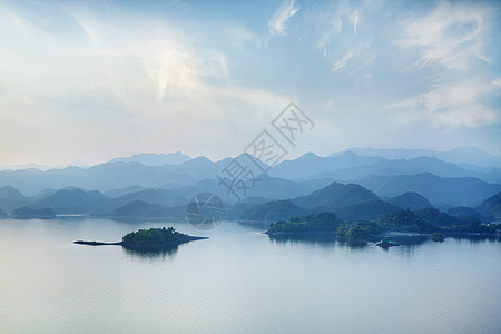 千岛湖黎明山川异域高清图片