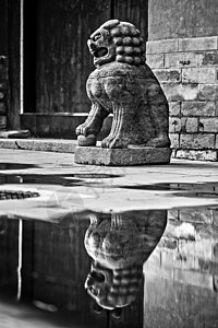 门口石狮故宫照片高清图片