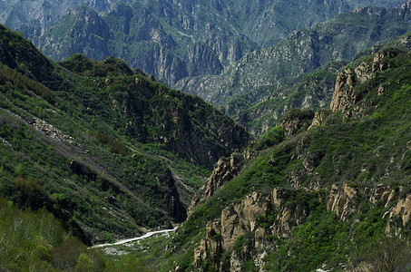 神仙山 出山路背景图片