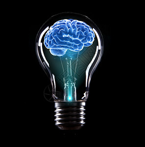 聪明大脑灯泡科技设计图片