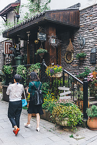 杭州青芝坞民宿区背景图片