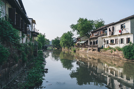 杭州古镇小河图片