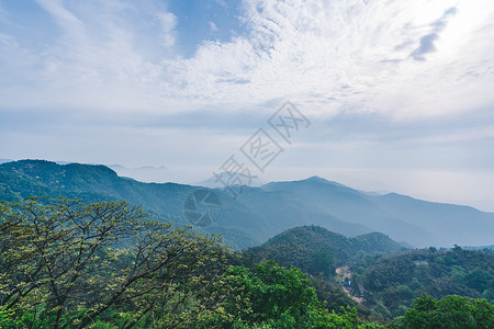 莫干山顶峰拍摄背景图片