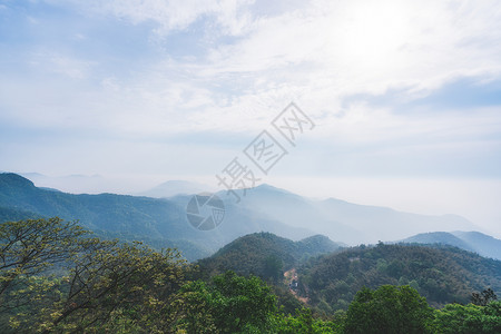 莫干山顶峰拍摄背景图片