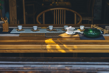 杭州小河直街的茶馆图片