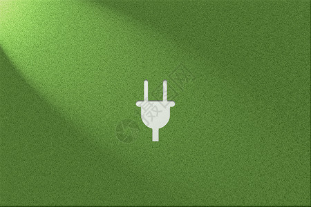 电源接线插头绿色环保健康草地背景插座设计图片