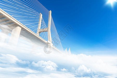 霞江铁拉大桥摄影设计图片