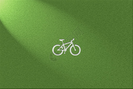 外卖LOGO绿色环保健康草地背景共享单车设计图片