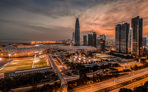 暗金城市夜景背景图片