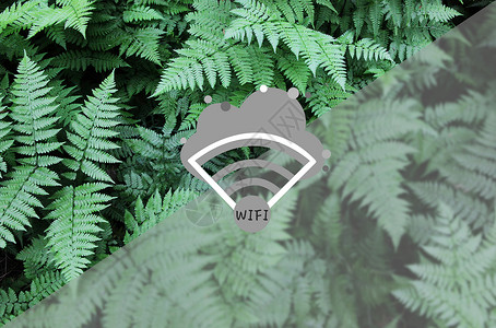 树枝艺术wifi设计图片