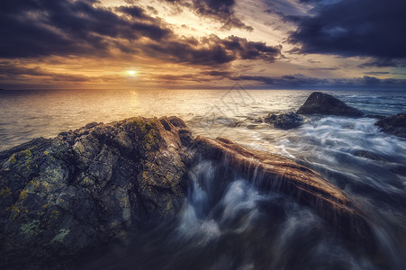 海景慢门慢门海水高清图片