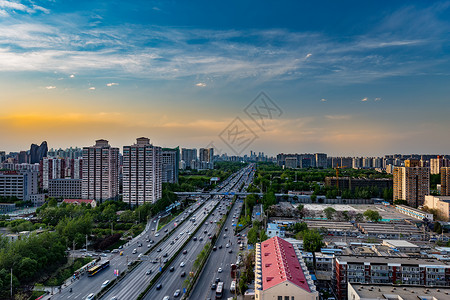 北京东四环路背景