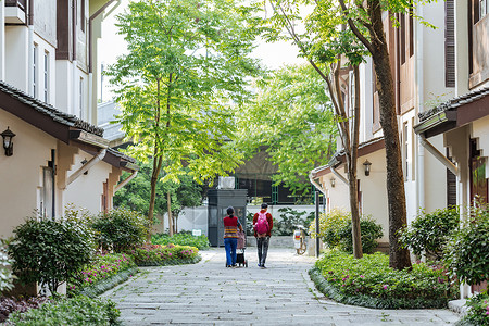 杭州小河直街绿茵路上图片