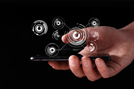 3d裸眼手机科技设计图片