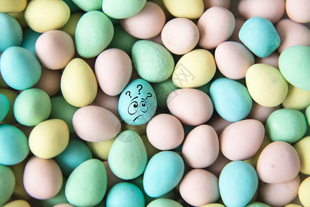 彩色鸡蛋提问的蛋设计图片