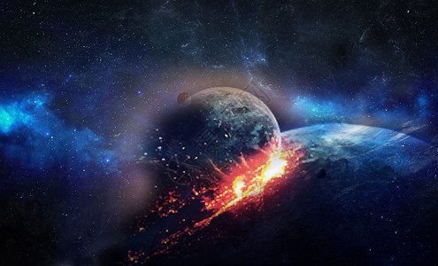陨石撞地球火星撞地球设计图片