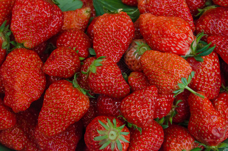 鲜艳草莓草莓背景