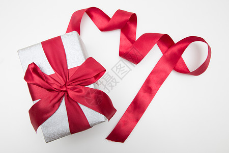 党的生日元素系丝带的礼物盒背景