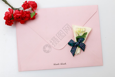 5月9日信封和花背景