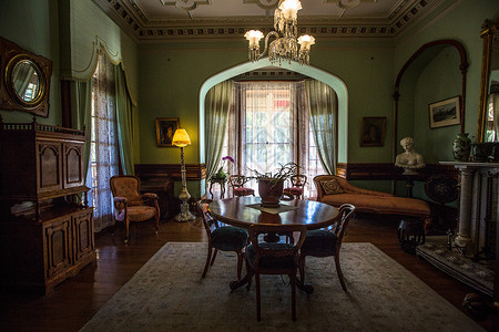 新西兰古堡拉纳克城堡内部客厅高清图片