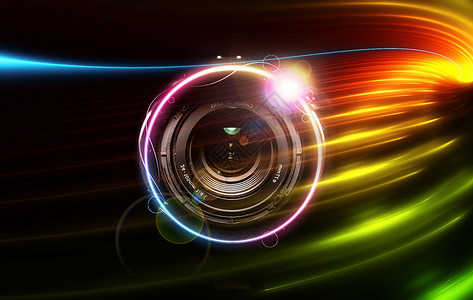 光彩养眼科技镜头设计图片