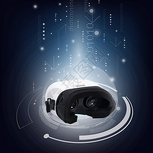 平放VR眼镜背景图片