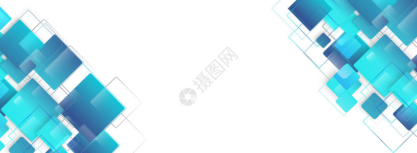 青城镇科技banner设计图片