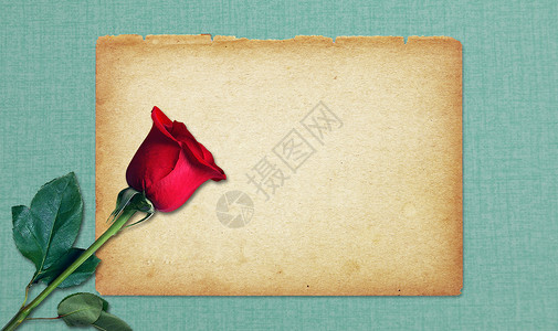 复古玫瑰520情人节创意图设计图片