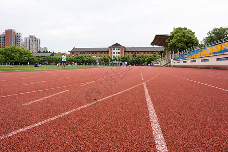 大学跑步校园环境背景照片背景