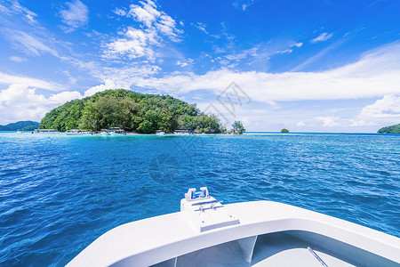 蓝色海平面大海背景