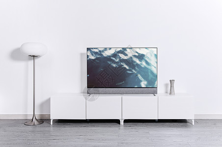 极简主义性冷淡电视墙背景图片