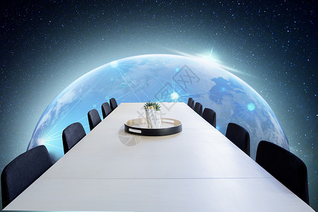 圆桌交流会议桌设计图片