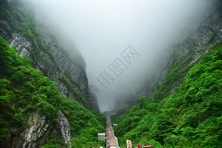 上方山国家森林公园张家界天门山天门洞背景