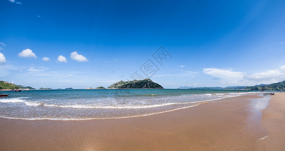 全景海滩大京沙滩背景