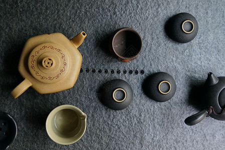 茶具背景图片