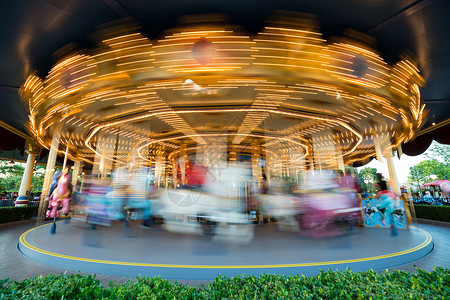 迪士尼魔术城堡迪士尼游乐场环境背景