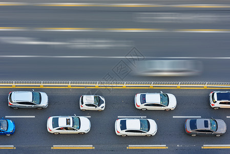 科技化城市对比交通道路汽车背景