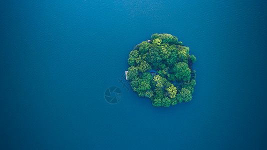 杭州西湖航拍背景图片